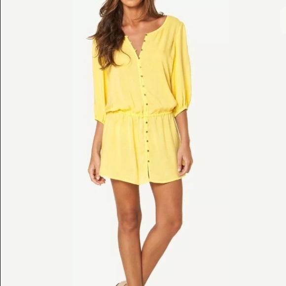 SOFIA by ViX Other - NWT Sofia By Vix Yellow Swim Cover Up Dress
